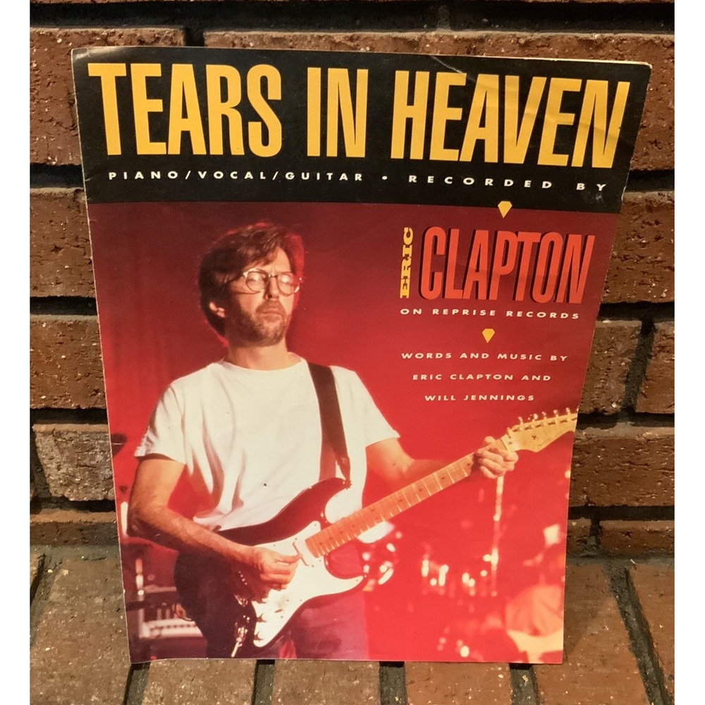 Eric Clapton: Tears In Heaven Sheet Music (1991, Hal‎ Leonard) Piano, Guitar